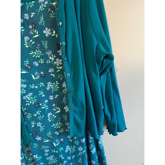 Vintage Plus Size Dress and Cardigan Set - Picture 2 of 8